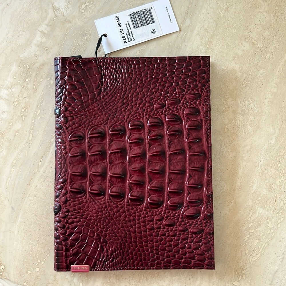 New with tags! Brahmin Dark Red Journal Tart Melbourne Genuine Leather